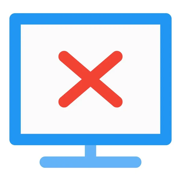 Software Desktop Usado Para Rejeição Crimes Cibernéticos — Vetor de Stock