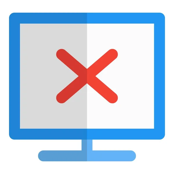 Desktopový Software Používaný Pro Odmítnutí Počítačové Kriminality — Stockový vektor