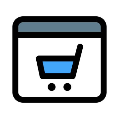 Bir web sitesinde el arabasına eklenen ürünler