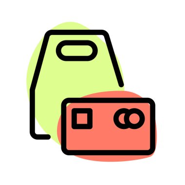 Nakitsiz ödeme için kredi kartı.