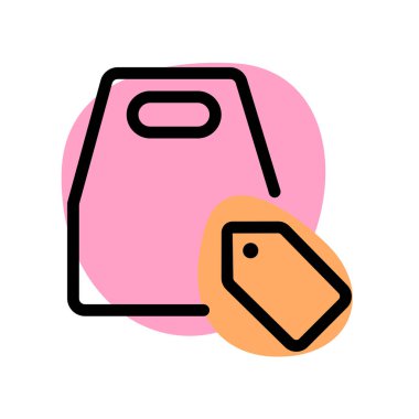 Üstünde fiyat etiketi olan paket paketi.