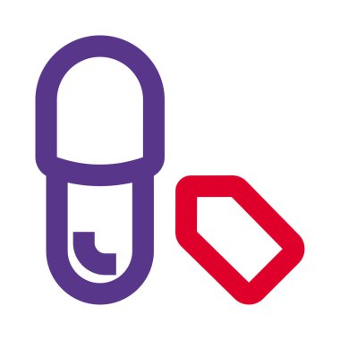 Fiyat etiketli parmak arası sandaletler.