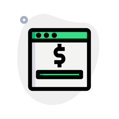 İnternet tarayıcısı çevrimiçi bir mağazaya erişiyor