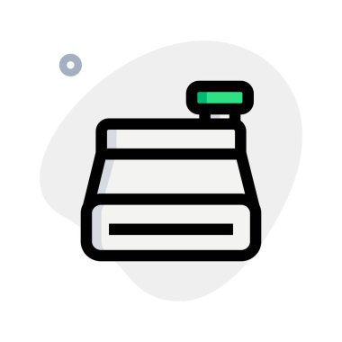 Ödemeyi işlemek için kullanılan kasiyer makinesi