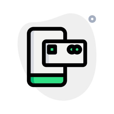 Sanal ödeme için kullanılan kredi kartı.