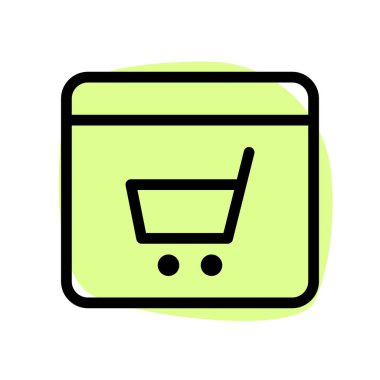 Bir web sitesinde el arabasına eklenen ürünler