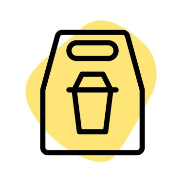 Paketlenmiş paket içecekler sipariş edildi.