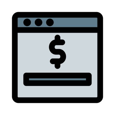 İnternet tarayıcısı çevrimiçi bir mağazaya erişiyor