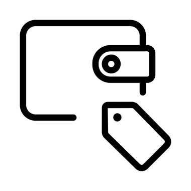 Fiyat etiketli erkek cüzdanı.