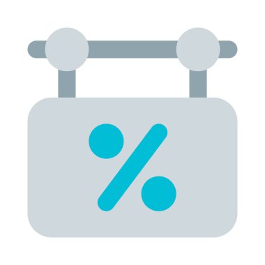 İndirim reklamı için tabela asılıyor.