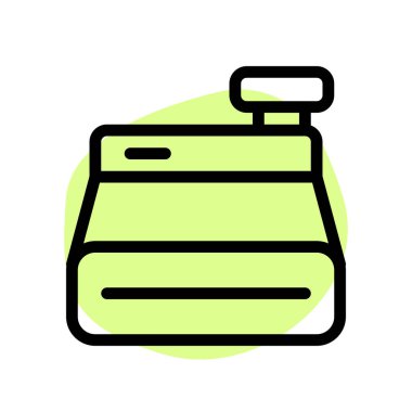 Ödemeyi işlemek için kullanılan kasiyer makinesi