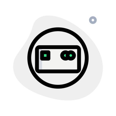 Kredi kartlarının kabul edildiğini gösteren etiket