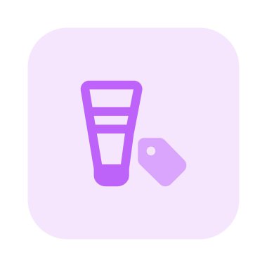 Bir krem ürününe fiyat etiketi iliştirildi