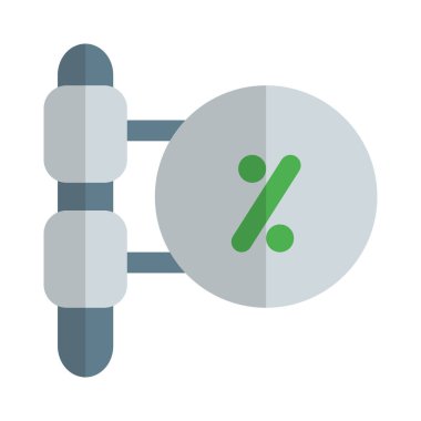 Çeşitli bölümlere indirimli tabela