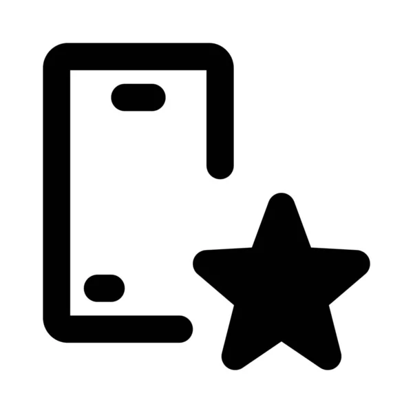 シーズン中にスター製品として宣言されたスマートフォン — ストックベクタ