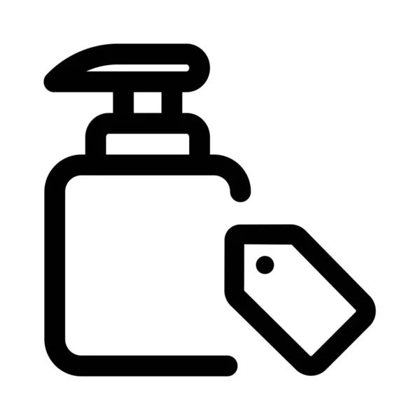 洗涤剂包装上的价格标签 — 图库矢量图片