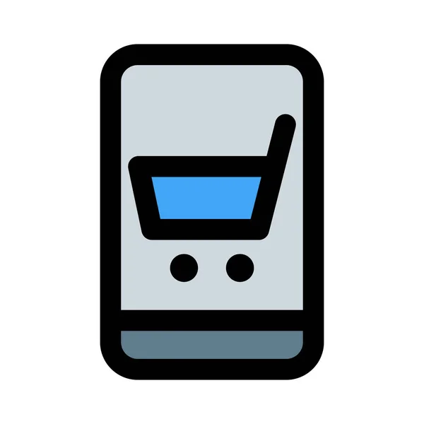 Site Compras Acessível Celular —  Vetores de Stock