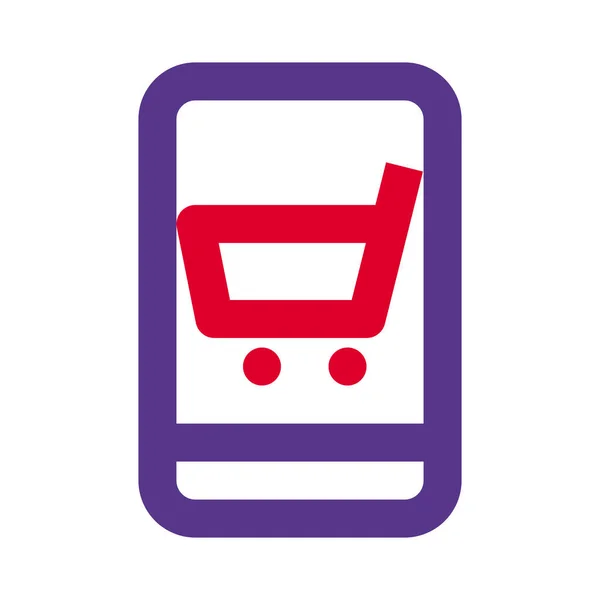 Shopping Website Accessible Mobile — Stock Vector