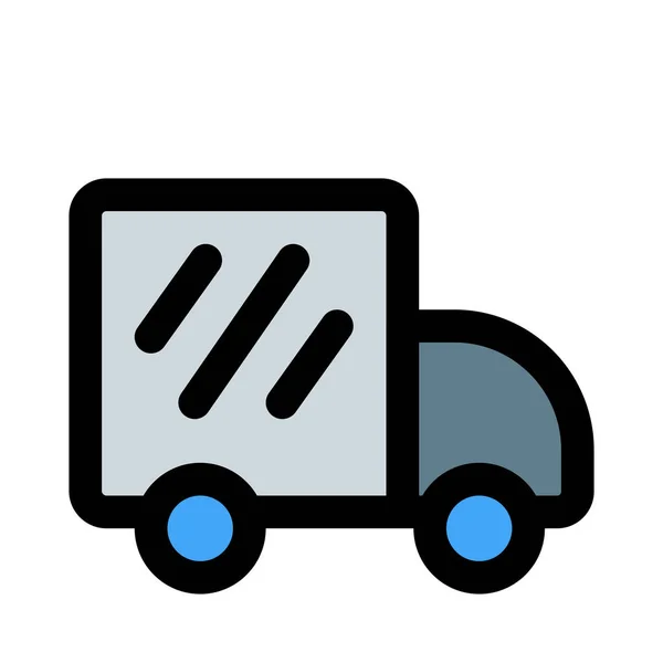 Gebruik Van Logistieke Voertuigen Levering Vergemakkelijken — Stockvector