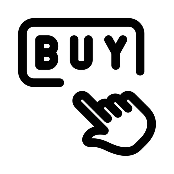 Zakup Produktu Pośrednictwem Strony Internetowej Zakupów Online — Wektor stockowy