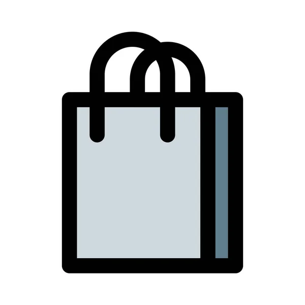 買い物を運ぶために手持ち型のショッピングバッグ — ストックベクタ
