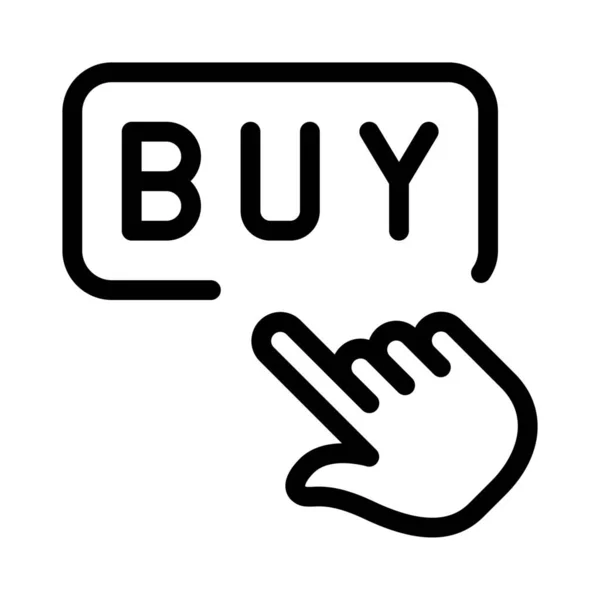 Köpa Produkt Online Shopping Webbplats — Stock vektor