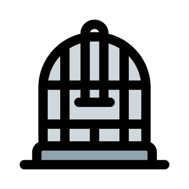 Evcil hayvan dükkanında, klasik kuş kafesi indirimde..