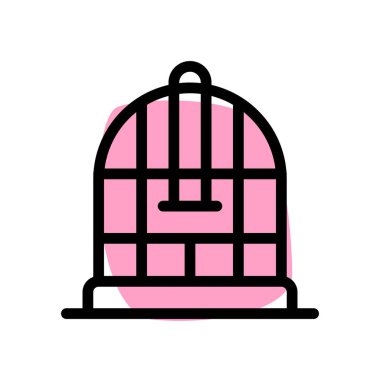 Evcil hayvan dükkanında, klasik kuş kafesi indirimde..