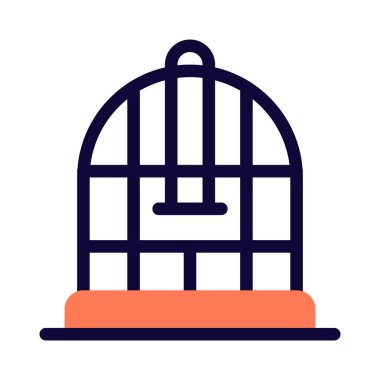 Evcil hayvan dükkanında, klasik kuş kafesi indirimde..