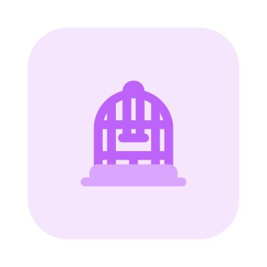 Evcil hayvan dükkanında, klasik kuş kafesi indirimde..