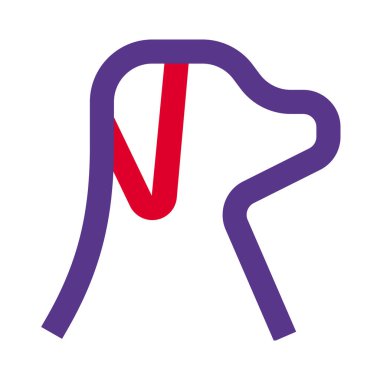 Duvara yapıştırılmış bir köpek resmi