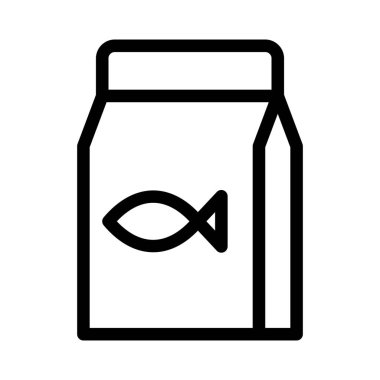 Satılık balık yemi paketinde..