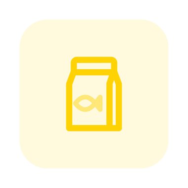 Satılık balık yemi paketinde..