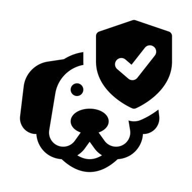 Labrador güvenlik için aşı oldu.