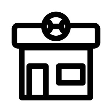 Evcil hayvan ve malzeme almak için kullanılan bir dükkan.