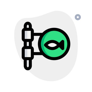 Mağazanın önünde evcil hayvan dükkanı tabelası asılı.