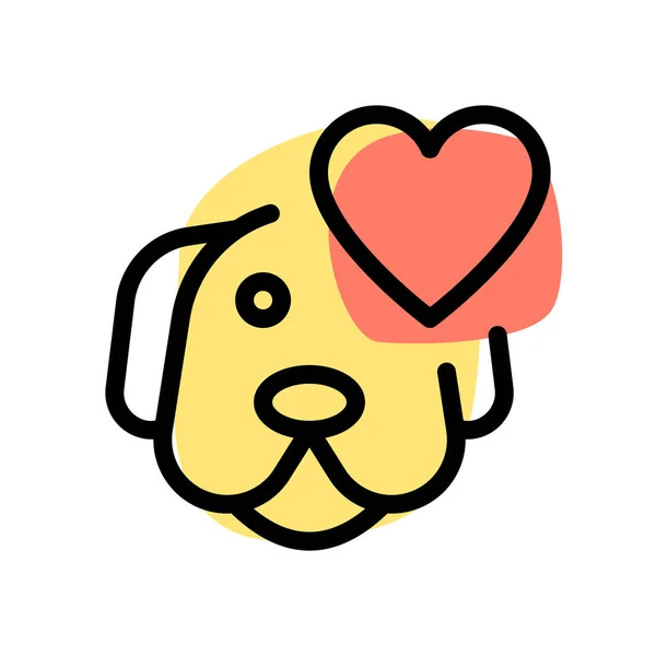 Liefdevolle Beroemde Labrador Hond Dierenwinkel — Stockvector