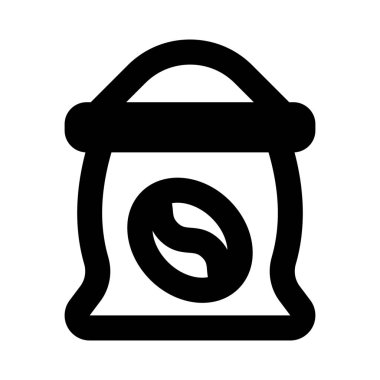 Mutfakta bir çanta dolusu kahve var.