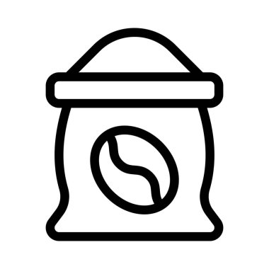 Mutfakta bir çanta dolusu kahve var.