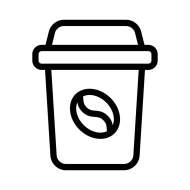 Sıcak kahve servisi için tek kullanımlık kahve bardağı.