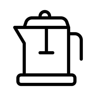 Kahve doldurmak için çelik çaydanlık.