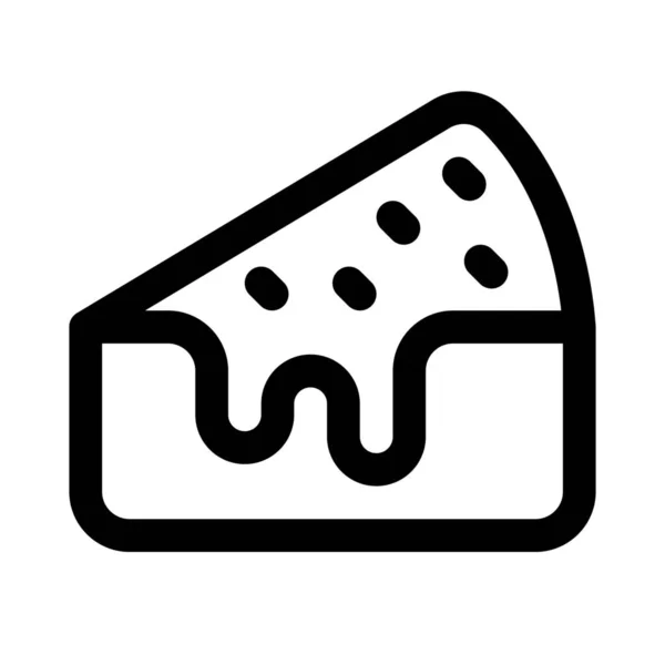 Gâteau Fromage Décoré Avec Une Délicieuse Sauce — Image vectorielle