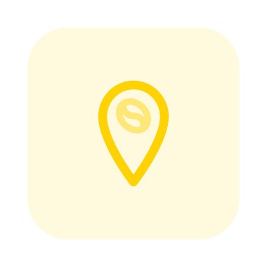 Alan haritasında kafe konumu