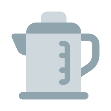 Ölçüm göstergesi olan cam kahve sürahisi