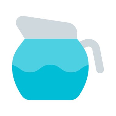 Soğuk kahve doldurmak için şeffaf sürahi