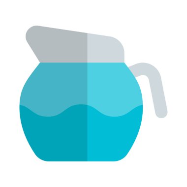 Soğuk kahve doldurmak için şeffaf sürahi