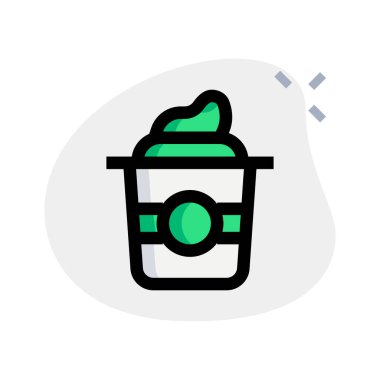 Kremalı soğuk kahve.