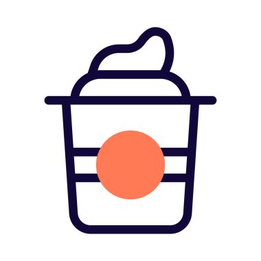 Kremalı soğuk kahve.