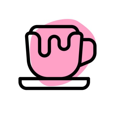 Sütü bir fincan kahveye damlatarak..