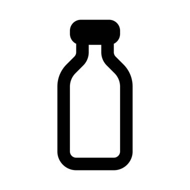 Süt taşınabilir cam şişede..